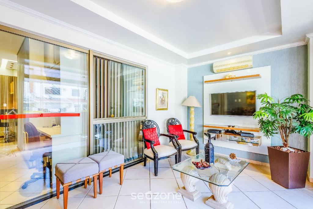 Apt completo com varanda, Setor Sudoeste - POR0017, Brasília