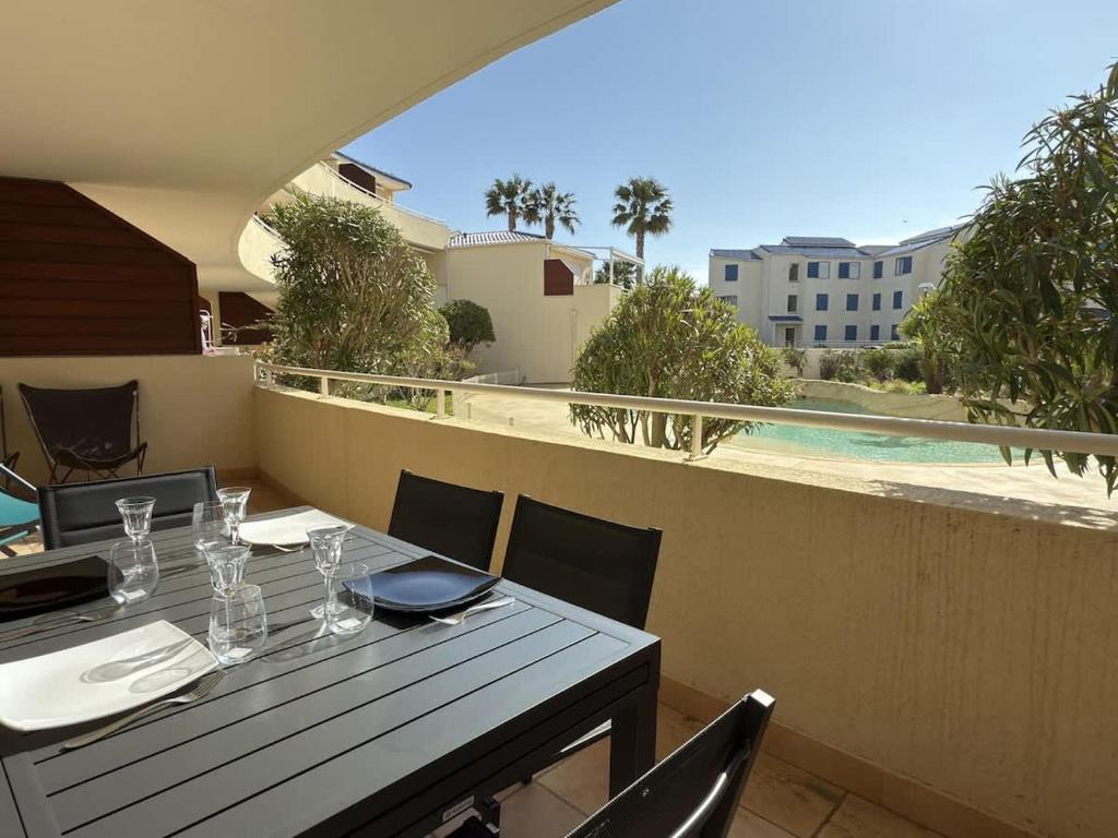 Vue piscine Appartement sympa, Valras-Plage