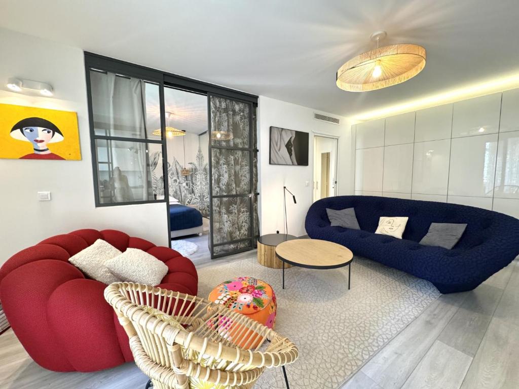 ApartHotel Riviera - Terrasse Loft de la Providence - Vieille Ville - Esprit Loft en 2 pices AC, Nice