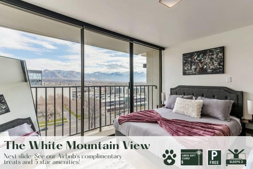 The White Mountain View Downtown Studio Apt Free Pkg Gym, Salt Lake City