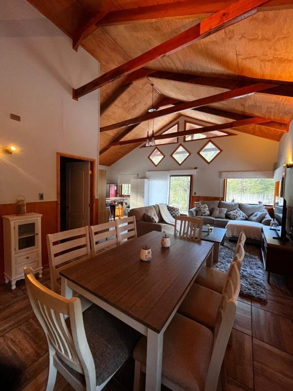 Cabaña en Conguillio nieve con vista al volcan y tinaja - 4