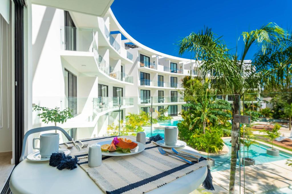 Studio with Pool View Balcony in Veleta, Tulum