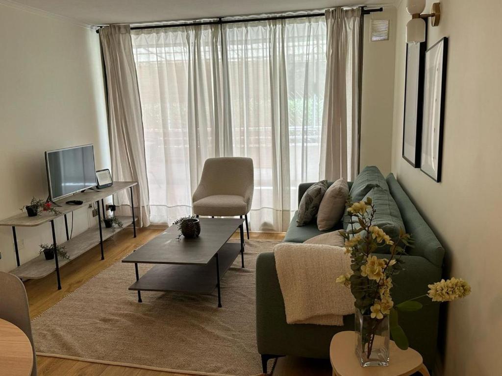 Dpto amoblado Stgo zona Barrio Italia - 5