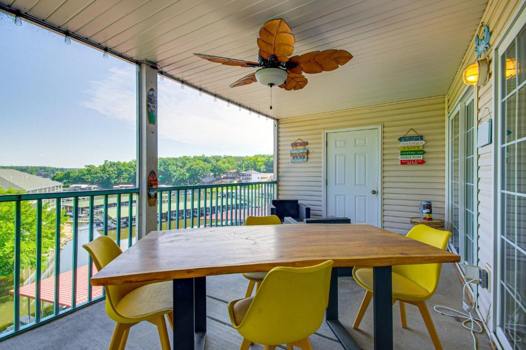 Balcony with Marina Views Lake Ozark Hideaway!, Lake Ozark