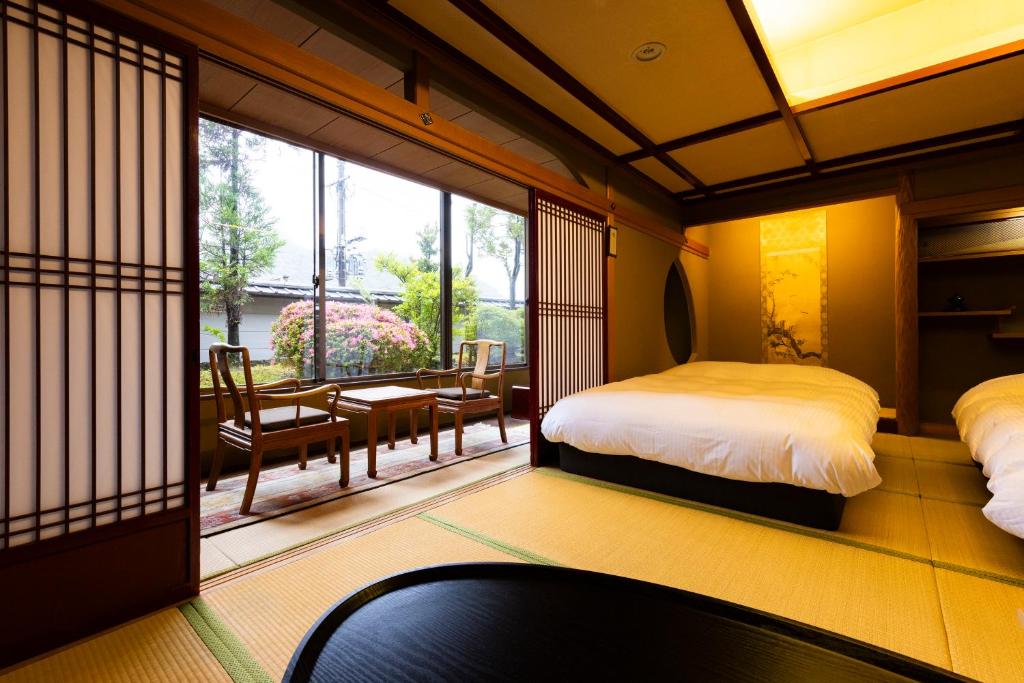 쿄토야 호텔의 전통적인 다다미 객실