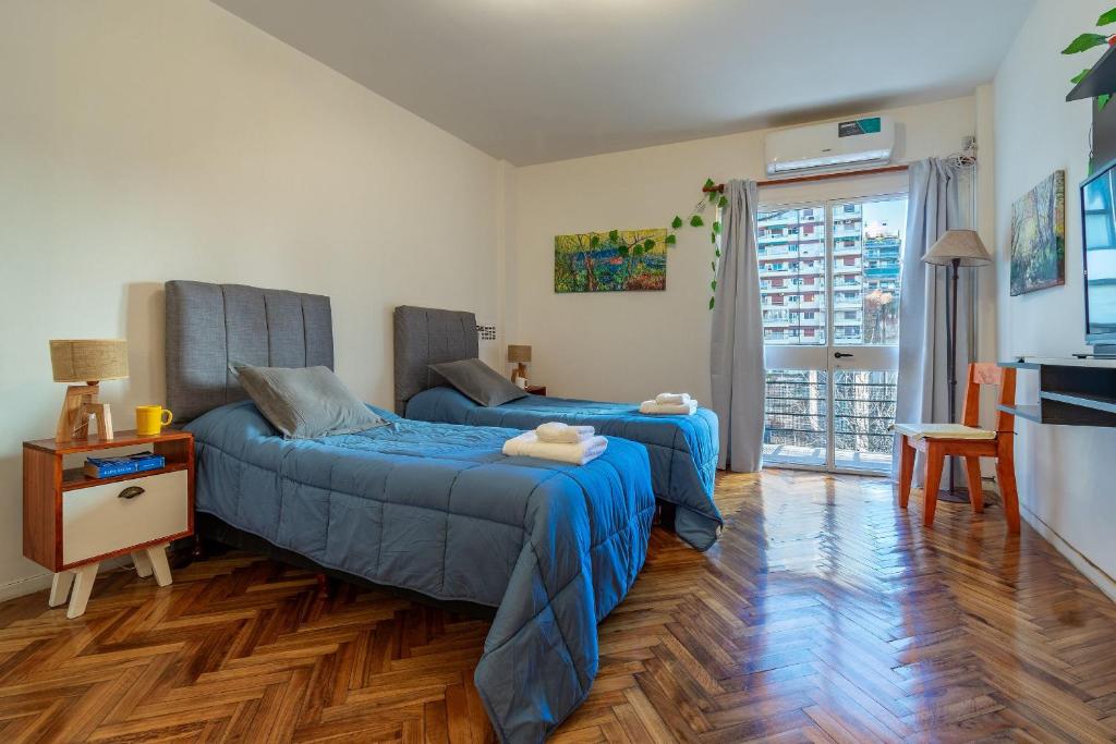 Estudio con dos camas individuales en Recoleta - 2