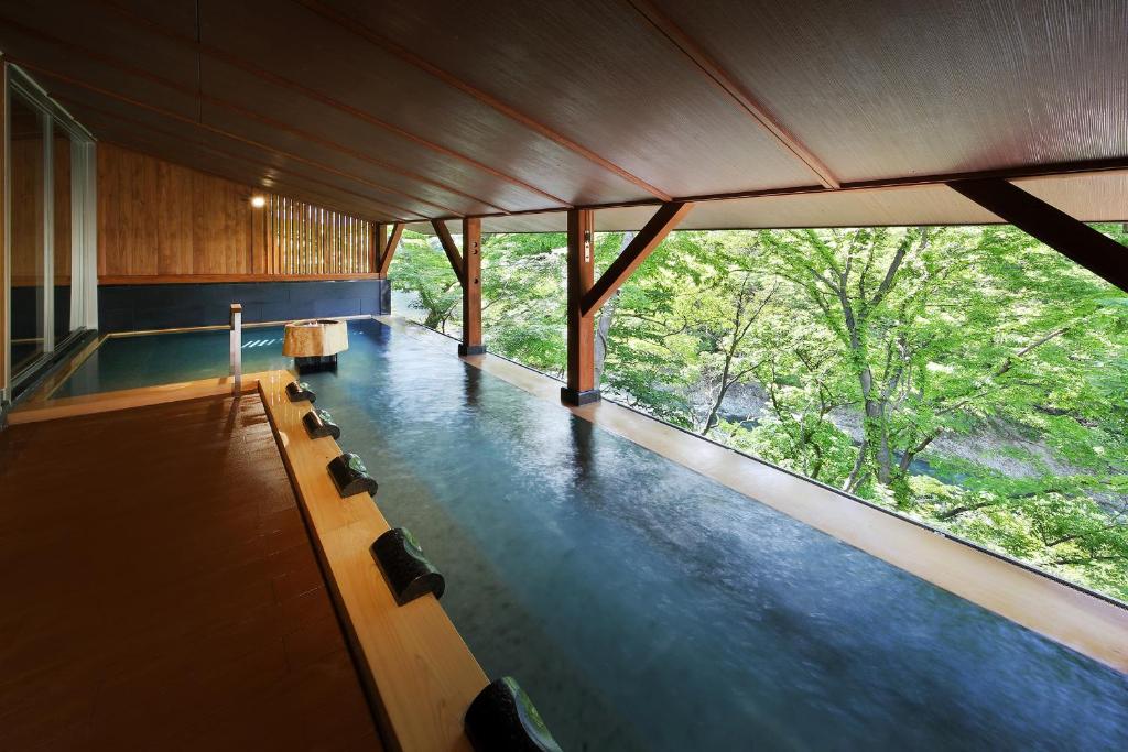 Hot spring bath, Nanaeyae in Nikko
