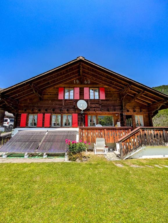 Grand chalet familial avec cheminée aux Diablerets - 2