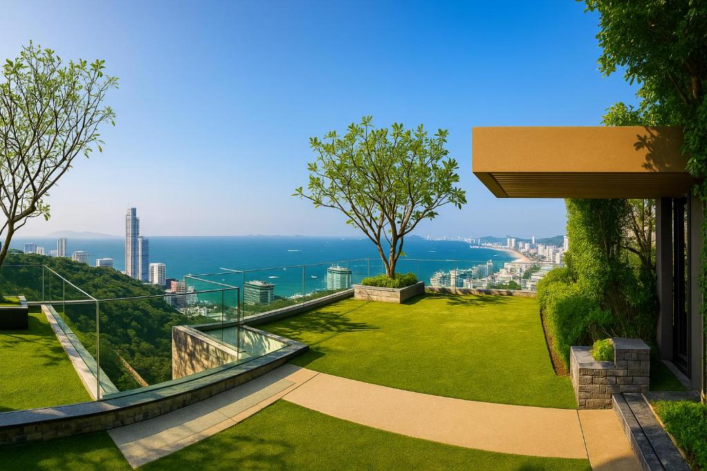 Luxury Hill Pool View near Beach and Walking Street in Pattaya, Pattaya South