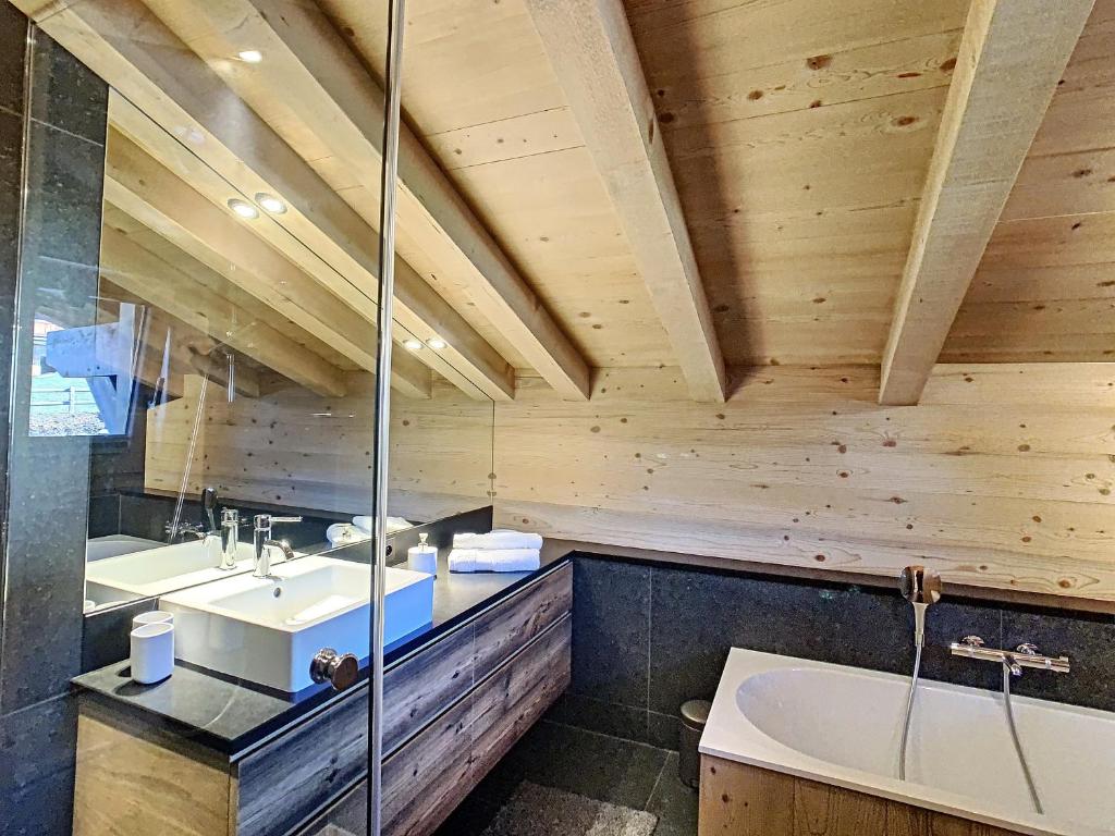 Duplex neuf avec terrasse face au Mont Blanc, 3 chambres et mezzanine, à 3 km du centre de Combloux - 5