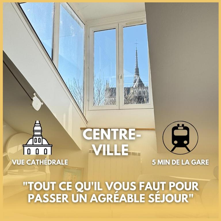 Superbe Logement Vue Cathédrale, Amiens
