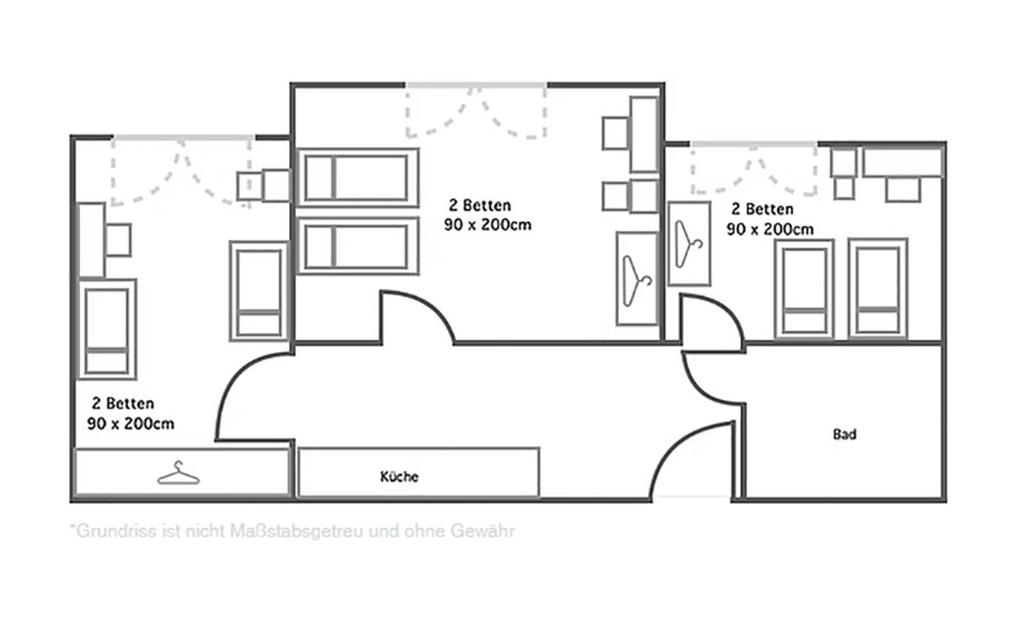 Apartment mit 3 Zimmern für bis zu 6 Personen im Land of Living Regensburg, Kelheim