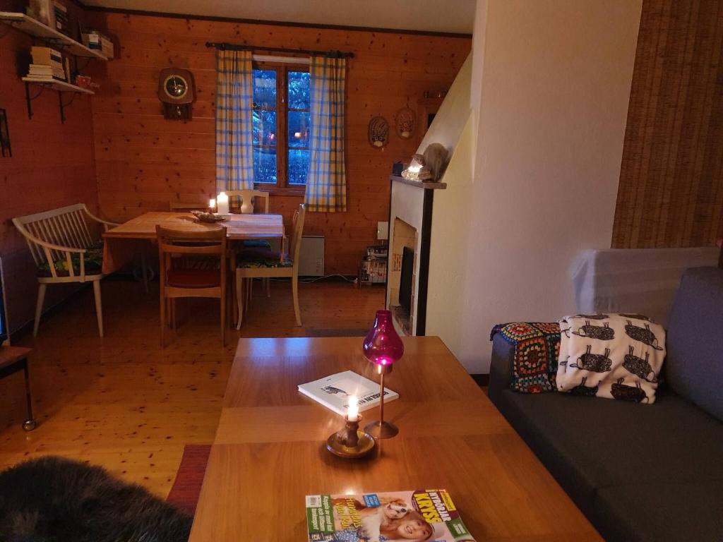 Villa w open fireplace and big plot 5 min from the sea, Hemse
