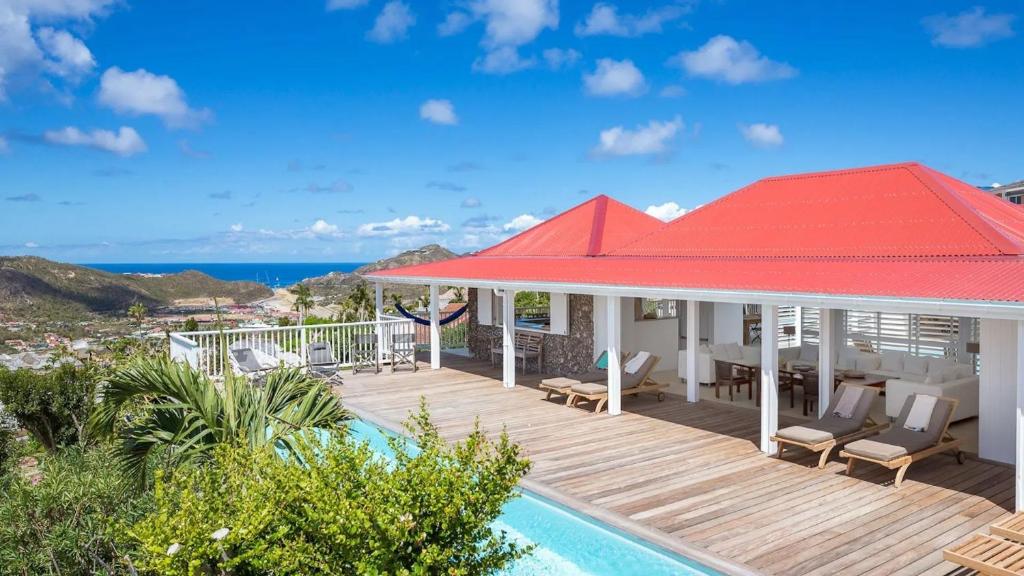 Oceanview Villa With Two Private Pools, Густавия