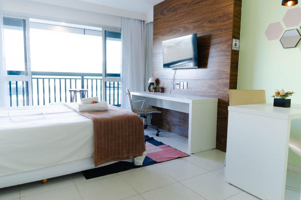 V910 Apart com vista para esplanada e TV Smart, Brasília