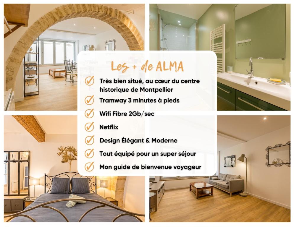 ALMA F2 hypercentre 1min cathédrale saint Pierre 3 min Tram Charme ancien & confort moderne Netflix - 2