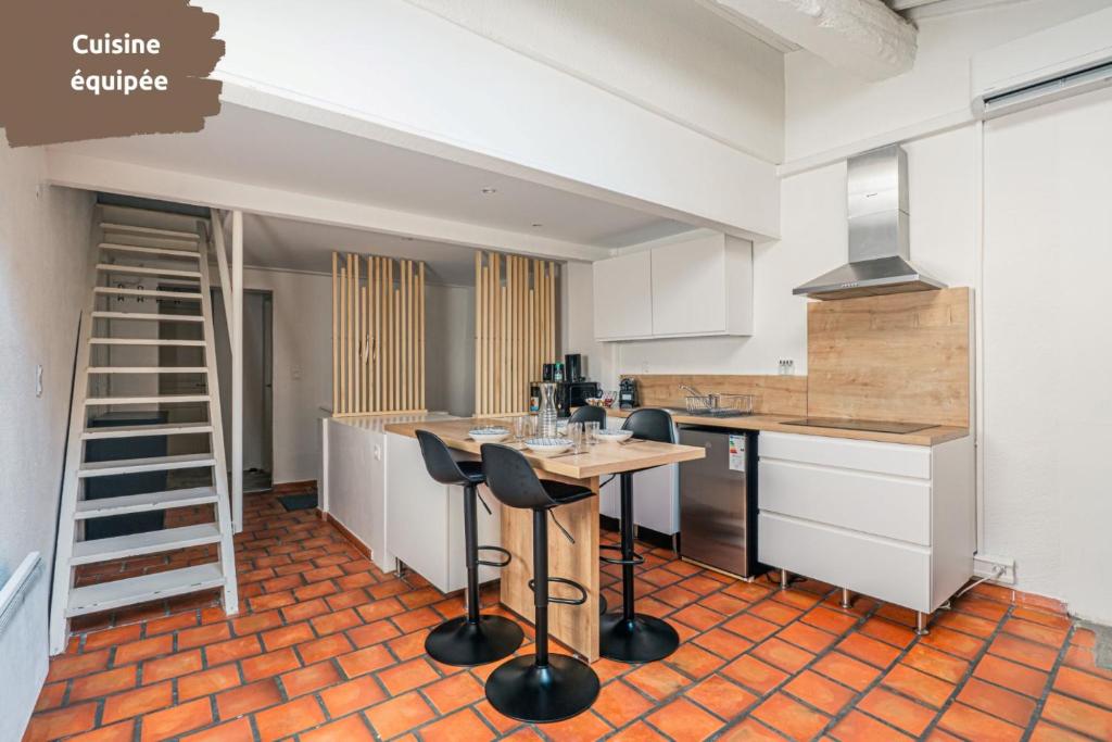 Bon Pasteur - Duplex de charme - Centre Aix - Clim - WiFi - 3