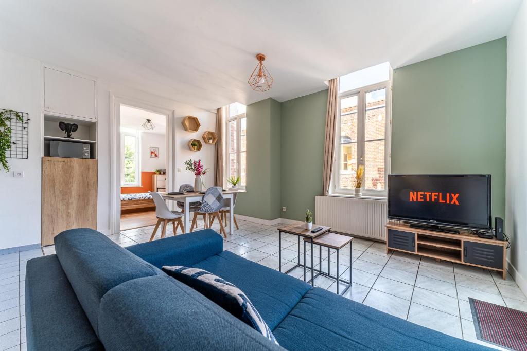 Le Beaumont - Barbieux - 3 lits - Wifi - Parking - Terrasse privé, Roubaix