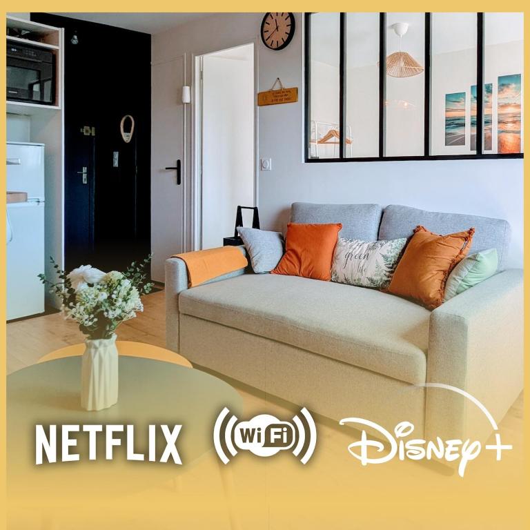 Duplex vue mer à deux pas de la plage, balcon et espace cinéma - 1