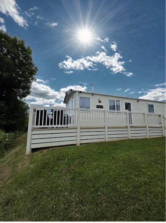Edgewater Retreat exterior - pet-friendly caravan at Hoburne Devon Bay