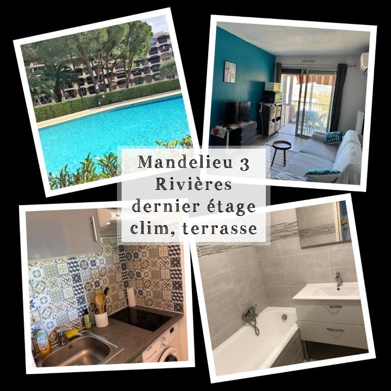 Mandelieu 3 rivières studio dernier étage B5 - 1