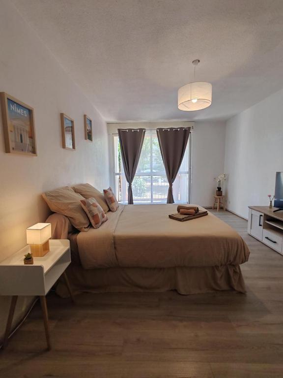 studio Nimes capouchiné parking et balcon proche centre - 2