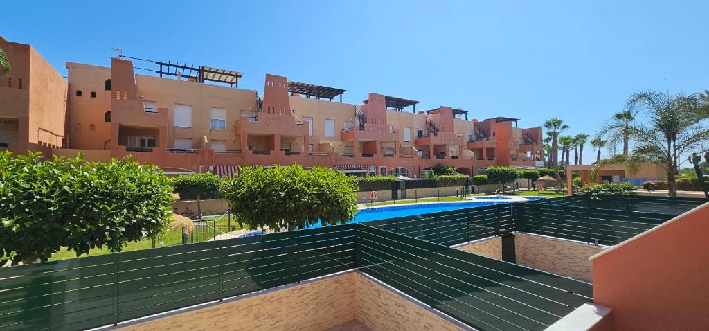Apartamentos Paraiso de Vera Playa, Ed Tahiti bajo F a pie de la playa, vistas piscina - 2