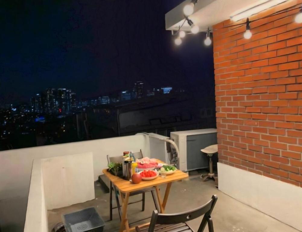 Namsan View Rooftop in Haebangchon, Seoul