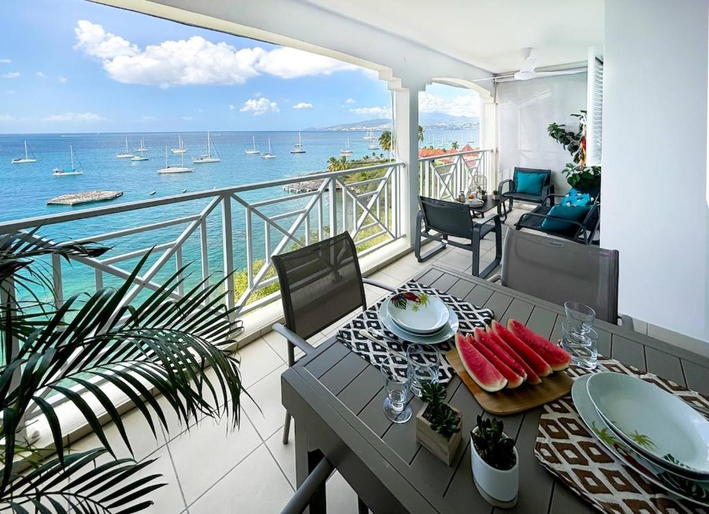 T3 Bleu Lagoon vue époustouflante, Bord de mer, Les Trois-Îlets