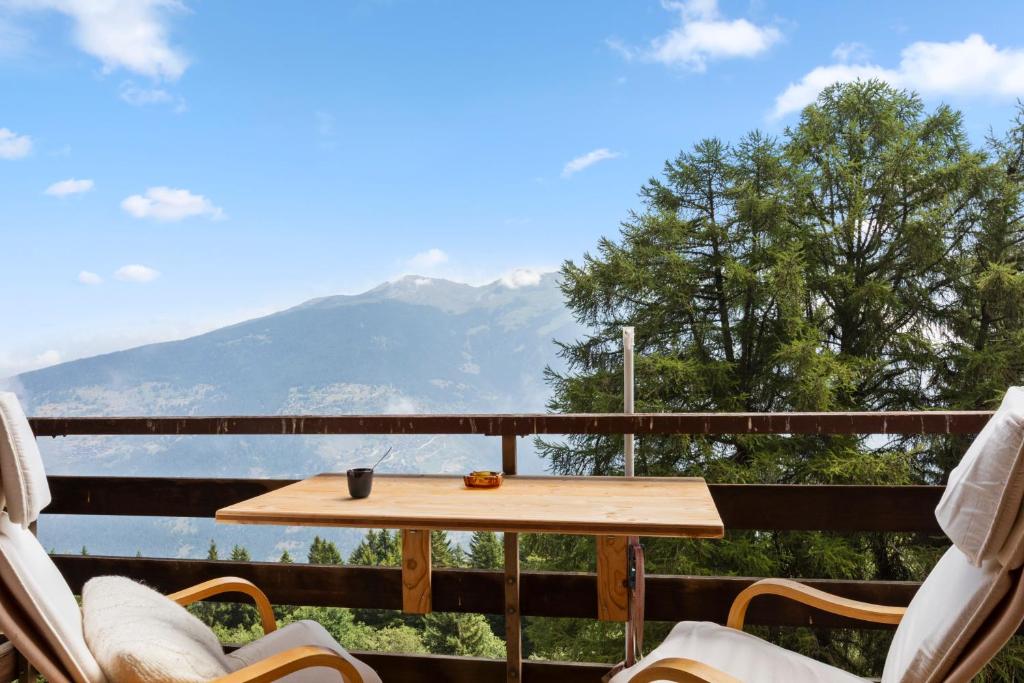 Thyon-les-Collons, 4 pers - Balcon avec vue - 2