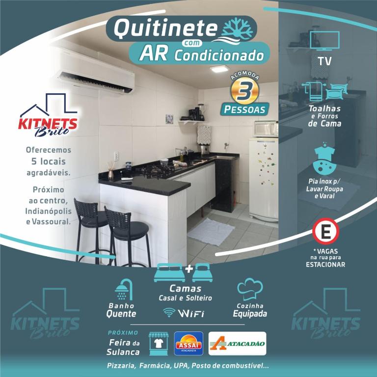 Quitinete com AR próximo à Sulanca e Assaí, Caruaru