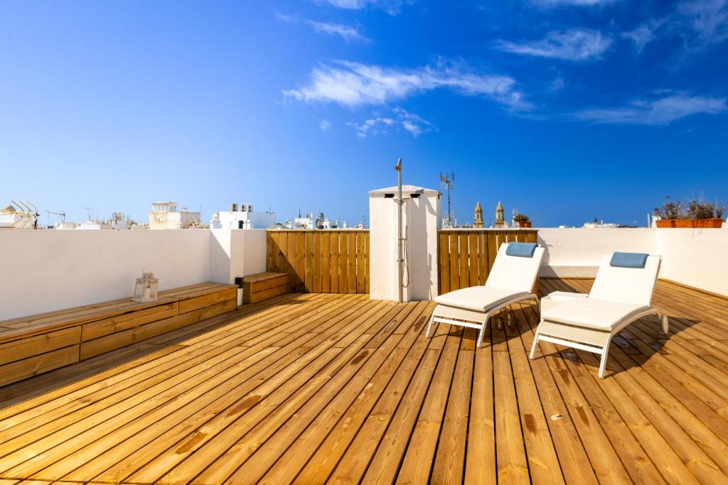 Cadizz - Ático del Búho Surenyo - Terraza 100m2 privada - 2