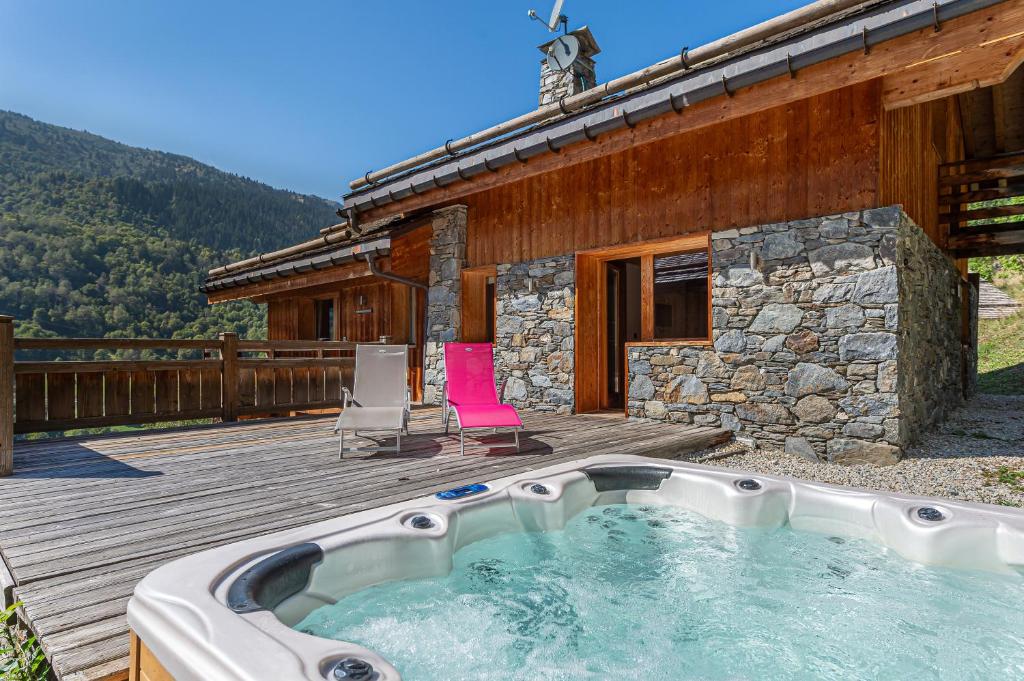 Chalet Kalliste spacieux Meribel 5 min des pistes avec Spa - 4