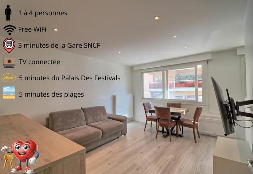 Appartement plein centre proche Palais et plages - 1
