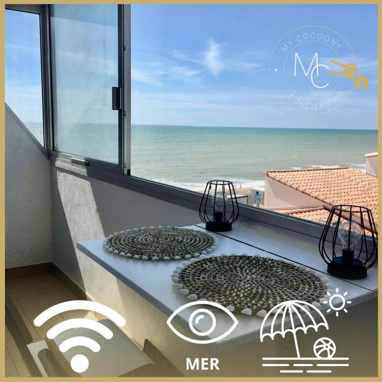 Studio 61, vue mer, wifi, parking privé, Saint-Hilaire-de-Riez