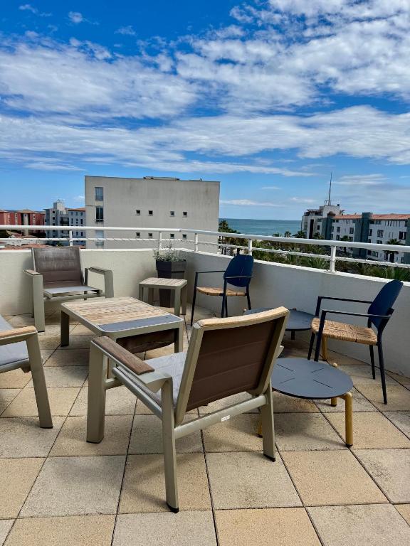 Bleu Prestige - Penthouse vue mer -Terrasse -Plage 100m -Cap d'Agde - Histoire de Clés - 3