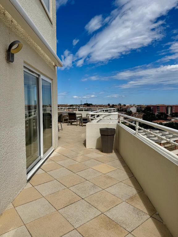 Bleu Prestige - Penthouse vue mer -Terrasse -Plage 100m -Cap d'Agde - Histoire de Clés - 5