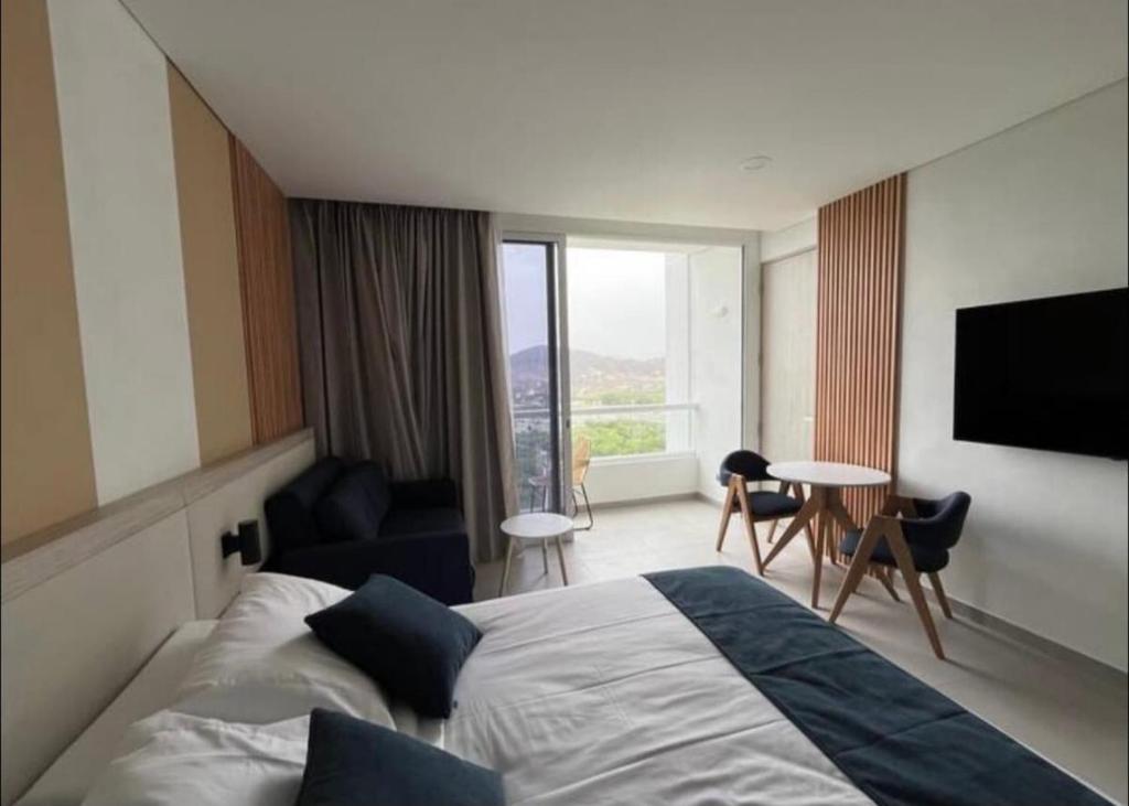 Apto estudio con hermosas piscinas y vista al mar - 3