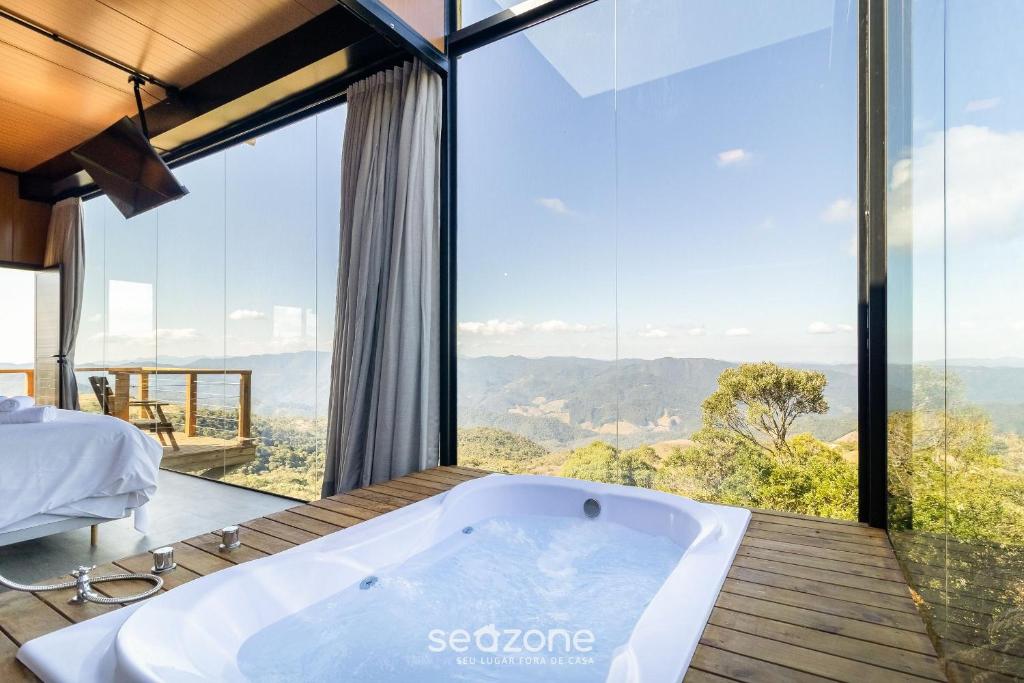 Charmoso chalé com lareira e hidro! VST044, Anitápolis