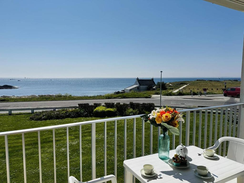 Studio 3pers vue mer, 1min à pied plage, wifi, parking - 2