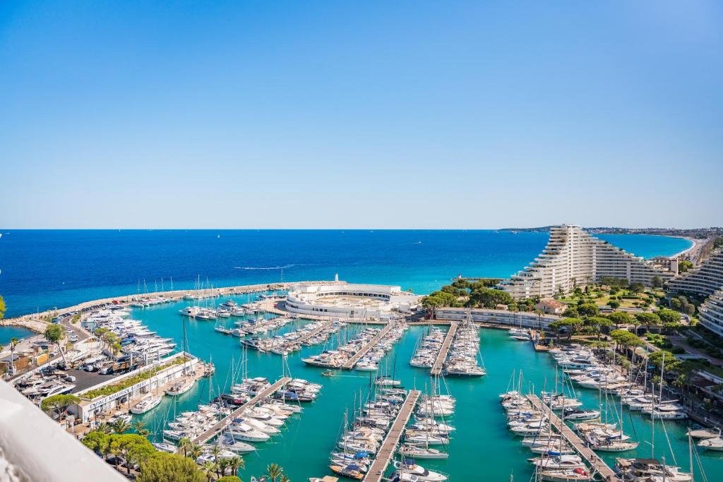 T3 luxe - vue mer panoramique - Marina baie des anges - 5