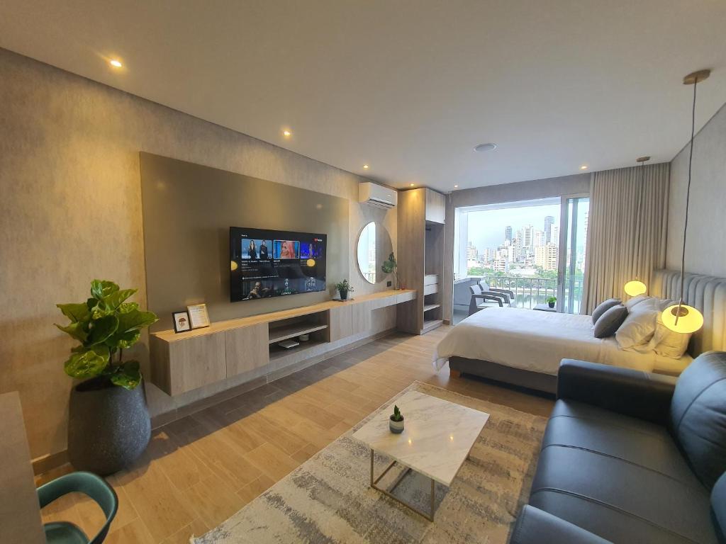 Moderna suite con balcón y vista al lago y al mar - 2