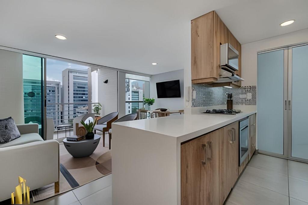 Torre 6 Sur - Loft moderno: Balcón, AC / Poblado - 5