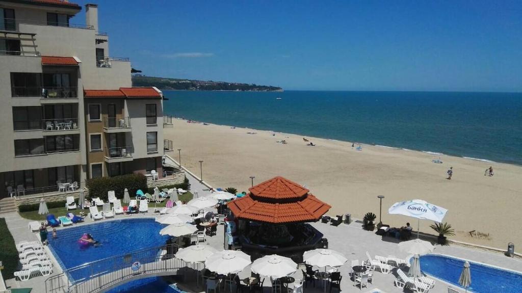 Panoramic sea view at the beach, Obzor