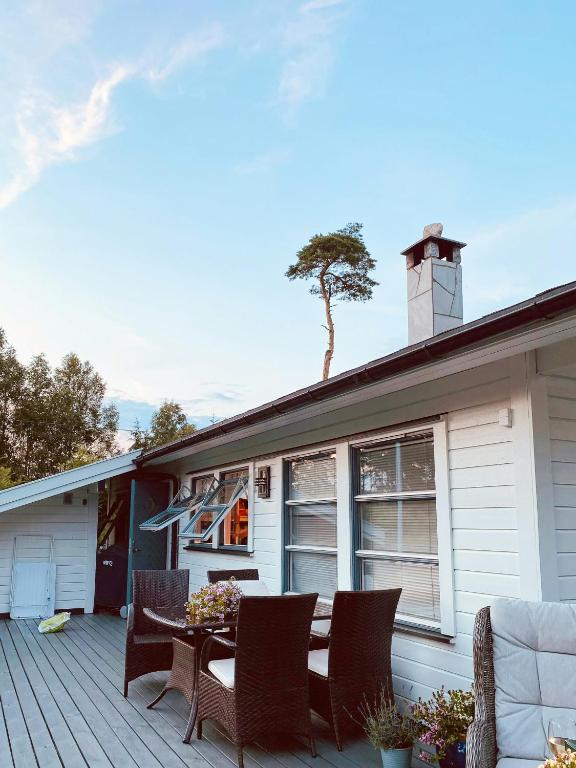 Beach Cabin With View And Sunny Terrace, Saltnes
