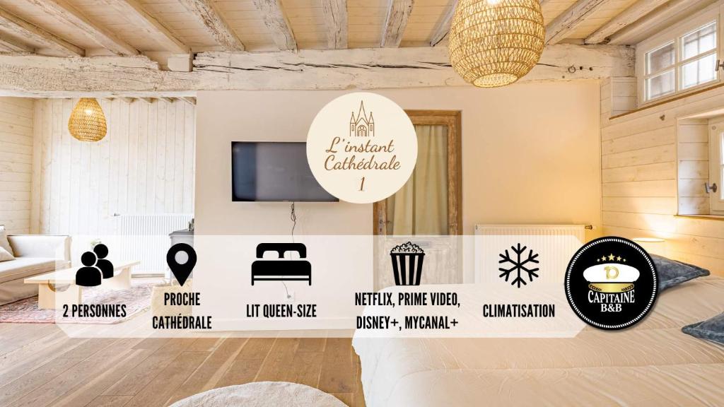 L'Instant Cathédrale 1 - Hypercentre - 2 pers, Troyes