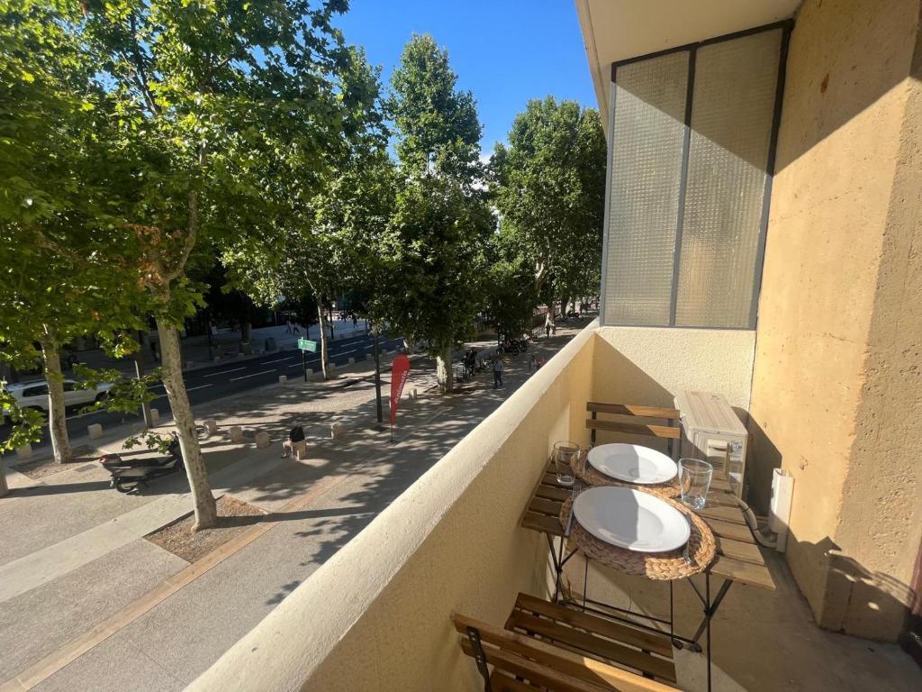 L'étape Aixoise - appartement climatisé terrasse centre ville Rotonde cours Mirabeau allées provençales - 5