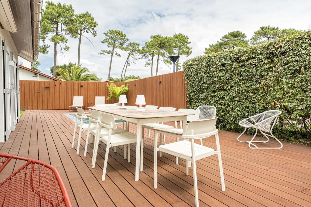 Villa Ravel à Capbreton, piscine et détente - 4
