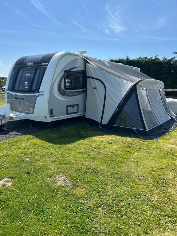 Dolafon farm luxury caravan stay, St Asaph