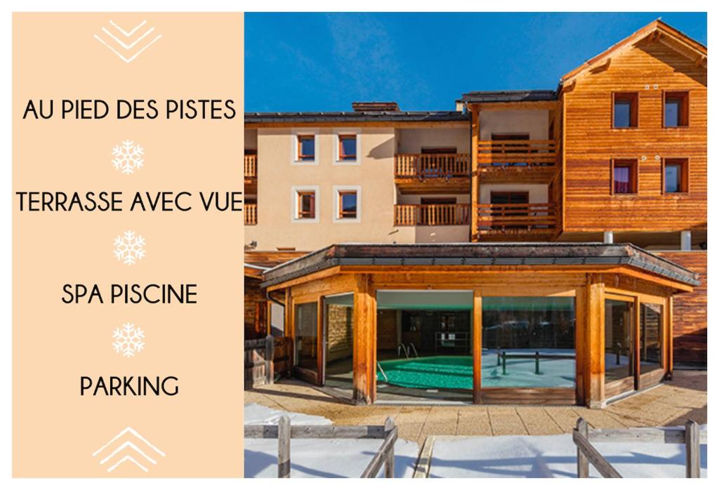 Appartement familial Abries - Jacuzzi et piscine - Pied des pistes - 1